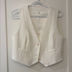 White Sleeveless Vest